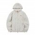 T1 Logo Zip-Up Hoodie - Oatmeal